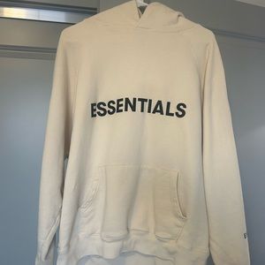 Essentials hoodie size S. Fits like a M. Barely worn. Great quality.